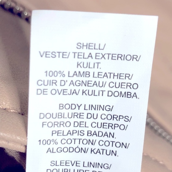 LUCKY brand pink leather Moto jacket - Picture 5 of 9